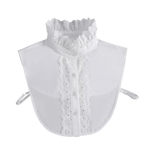Demi col amovible femme blanc lot de 2 pièces pour personnaliser vos vêtements