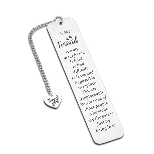 Bookmark Gifts for Best Friend Friendship Gift for Women Christmas Stocking Stuffers Friends Sentimental Gifts for Friend Best Friend Birthday Graduation Gifts for Women Female Friend Gift