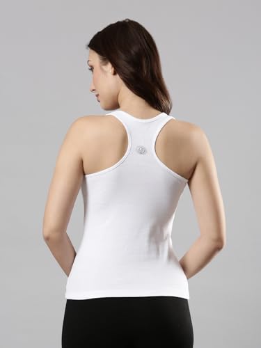 Image of Femmora Body Hugging Waist Length Camisole, Solid, Soft and Comfortable Cotton Fabric with Racer Back, for Women,Pack of 1