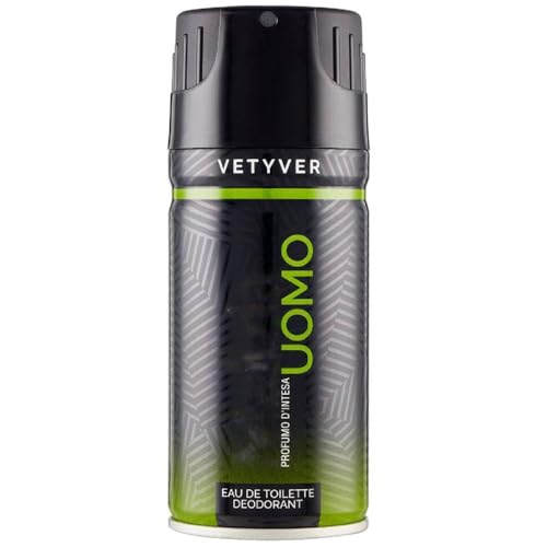 Deodorante Uomo Spray al Profumo di Vetiver 150ml (1 Pezzo)
