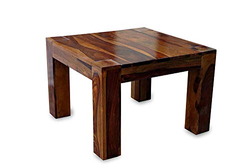 MV Furniture Solid Sheesham Wood Center Table | Coffee Table | Living Room Table - Natural Teak Finish