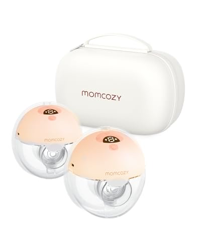 Momcozy Tire-Lait Mains Libres - 24 mm (2, Vermillon)