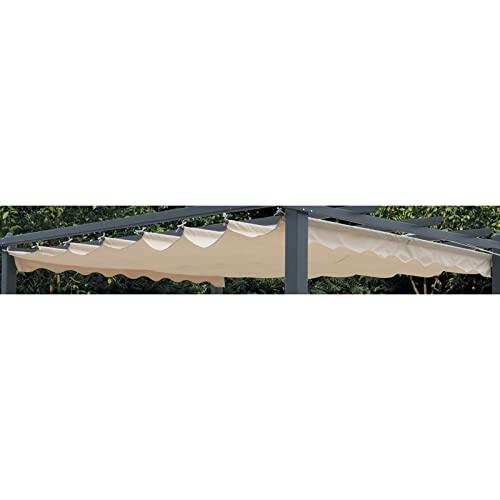 KOEM Top lona de repuesto cubierta; poliéster crudo; para pérgola 3 x 4 m; versión 2017 (pérgola 3 x 4 crudo)