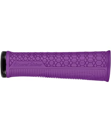 Poignées Lizard Skins violettes pour éliminer les vibrations du guidon