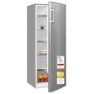Exquisit Vollraum-Kühlschrank | Kühlraum mit Glasablagen, Gemüseschublade und Türfächern | manuelle Temperaturregelung, LED-Beleuchtung, flexible Innenaufteilung | Modell KS5320-V-H-040E