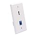 VCE HDMI Ethernet Wall Plate, (UL Listed) RJ45 Cat6 Keystone Jack and HDMI Female to Female Keystone Jack Insert, 2-Port Wall Plate for HDTV