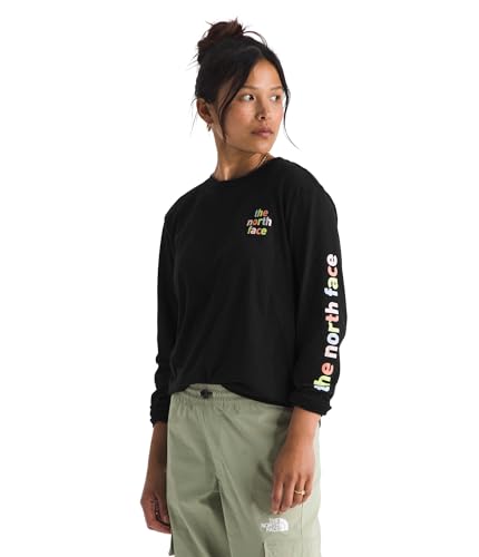 THE NORTH FACE Women's Evolution Proud Long Sleeve Tee | Cotton Shirt With a Logo Graphic