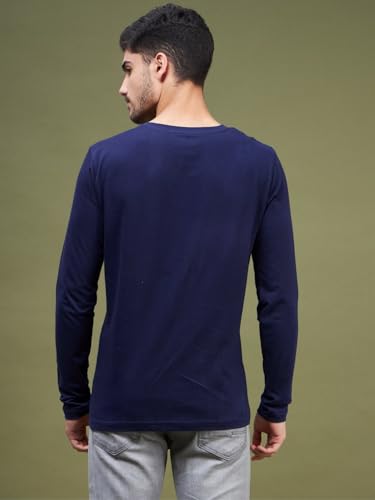 Image of INKKR Men's Solid Plain V-Neck T-Shirt