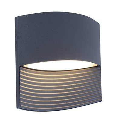 GreenBrook Electrical Outdoor Wall Down Light, Anodised Aluminium, 11W, IP54