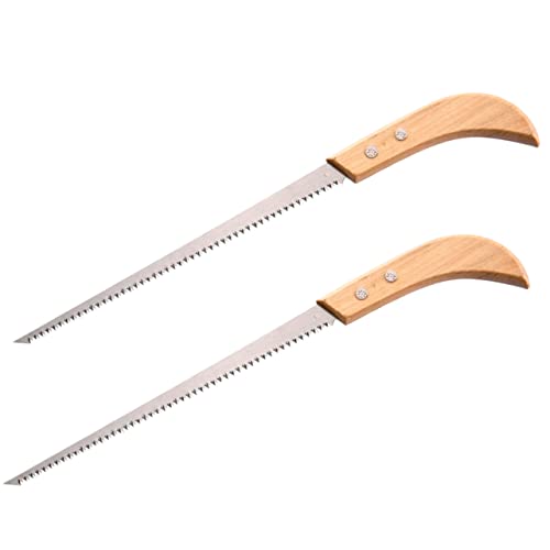 ibasenice Cut off Saw 2pcs Wood Pruning Saw for Garden Camping Diy Projects Cutting