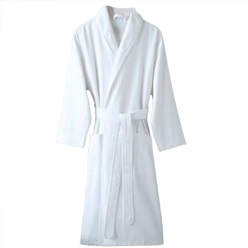 Luxury Robes For Men Cotton Bathrobe Microfiber Robe Double Layered Fabric SPA Hotel Robes