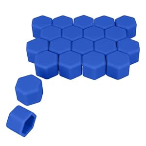 kwmobile 20 Ciemnoniebieskie Osłony na Nakrętki Kół