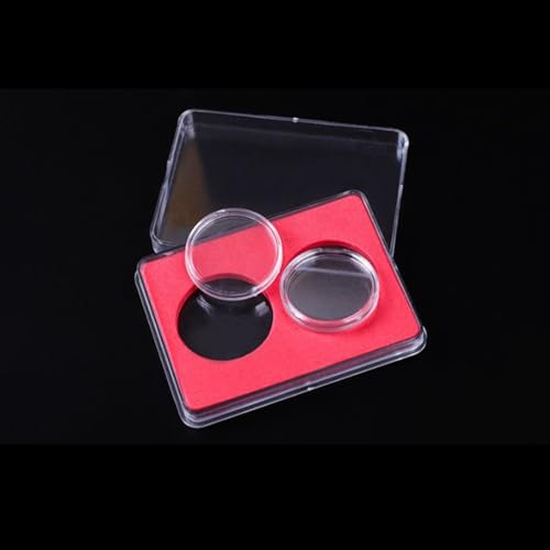 Estuche para exhibir monedas con doble ranura, protector miniatura 7