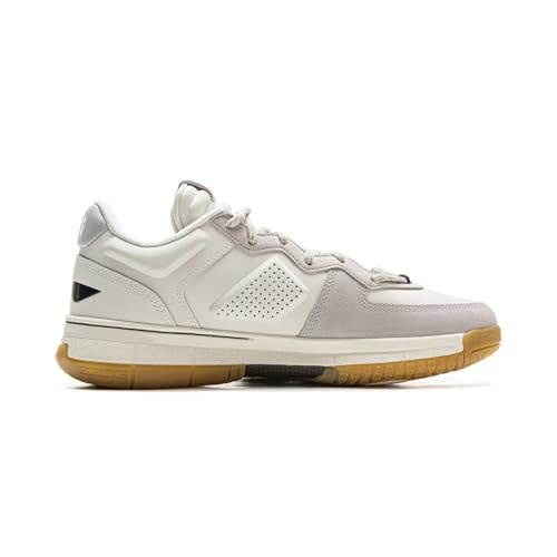LI-NING Wow 1 Low Men Basketball Shoes Anti-Slip Professional Shock Absorption Sports Sneakers Egg Shell/Rare Coin US 93