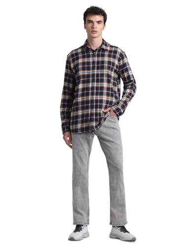Image of Jack & Jones Men Cotton Blend Solid Regular Fit Shirt