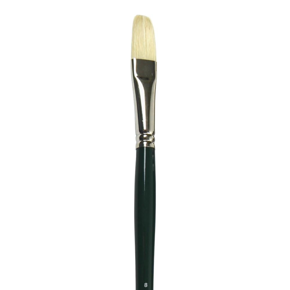 Winsor & Newton Size 8 Winton Hog Long Flat Brush
