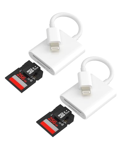 Ya en manzanajugosa.com: Lightning a SD Micro SD Lector De Tarjetas(2pack)para iPhone 14 13 Pro TF Card Reader Certificado MFI para Apple Adaptador Fotos Memoria Cámara Digital Stick Ranura Memoria Cartão para iPad Accesorios