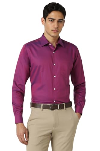Image of Van Heusen Men's Formal Shirt (8907522456020 VHSF1M76876 42 Dark Pink)