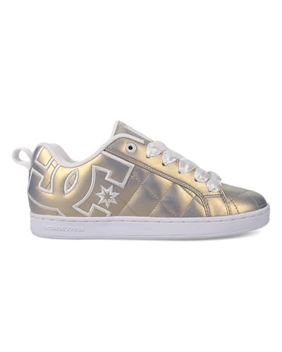 DC Women's Court Graffik Shoe, Lt. Gold 6.5 M US