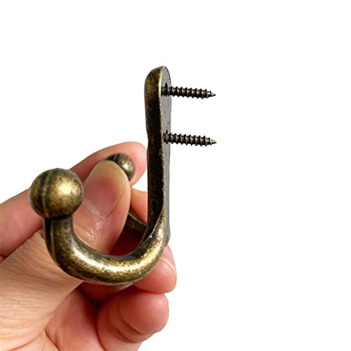 5-Pack-Coat-Hooks-Heavy-Duty-Vintage-Double-Wall-Hook-Strong-Entrance-Hangers-for-Hanging-Clothes-Jackets-Robes-Towels-Hats-Keys-Bags-Cups-Bronze 5 Pack Coat Hooks Heavy Duty Vintage Double Wall Hook Strong Entrance Hangers for Hanging Clothes Jackets Robes Towels Hats Keys Bags Cups Bronze