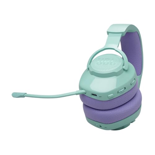 Quantum 360 Cuffie Gaming Wireless Over Ear, con Doppia Connessione Wireless 2.4GHz/Bluetooth, 22 ore di Autonomia, Compatibilità Multi-Platform, Microfono Rimovibile con Opzione Mute, Ciano - Cuffia gaming - Immagine 2