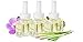 Scent Fill (3 Pack) Plug in Refills 100% Natural Lemongrass Geranium- Fits Glade Air Wick