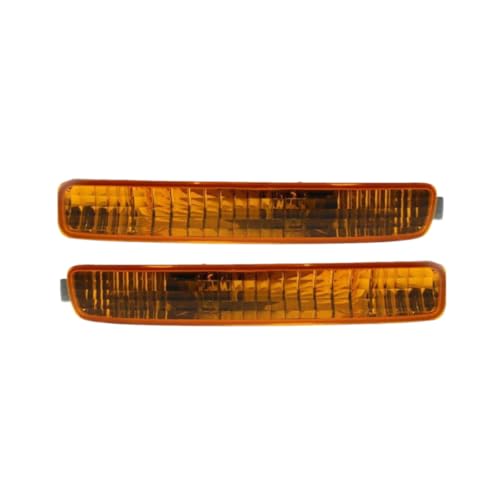 CarLights360 for Honda Accord Turn Signal Light Assembly 1996 1997 Pair Driver and Passenger Side Front Amber Lens HO2532101 HO2533101 33350-SV4-A02