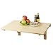LLFF Montowany na ścianie stół składany, 40 cm / 50 cm szerokości drewniane biurko komputerowe, mała przestrzeń stół do jadalni/gabinetu/kuchni/kolacji/pralni/baru (rozmiar: 100 x 50 cm/39,4 cala x 19,7 cala)