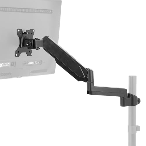 Bras pneumatique Vivo PT-SD-AM01K support écran articulé inclinable noir