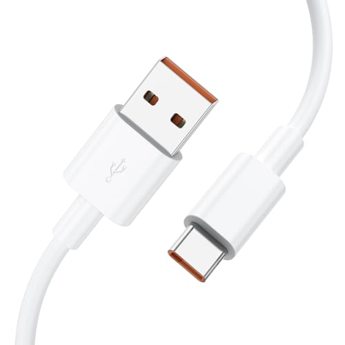 【Compatibilità Universale】Questo cavo di ricarica rapida da USB A a C è compatibile con caricabatterie USB da 60 W/45 W/35 W/30 W/25 W/20 W. Per Samsung Galaxy S9 S8 S10 S10+ S20 S20 FE A04S A14 A13 A12 A22 A23 A33 A34 A51 A52 A53 A54 A05S