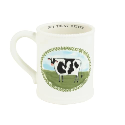 Taza de Cerámica Blanca Mud Pie 15 oz miniatura 1