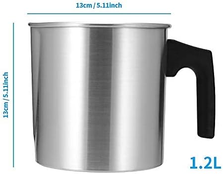 Candle Wax Melting Pot,1.2l Dripless Pouring Pitcher Candle Making Pot with Heat-Resistant Handle, for Home Kitchen Candle &Soap DIY Crafts