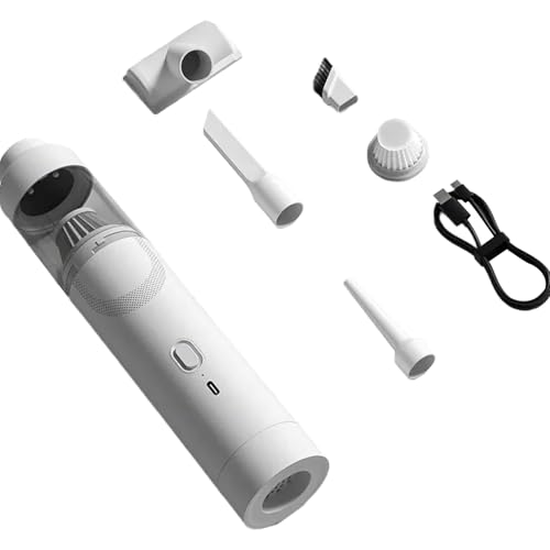 Obotsnoi Limpiador interior de coche, plumero de aire de mano, teclado ajustable de 2 engranajes, para ventilación interior de coche, aspiradora alimentada por batería