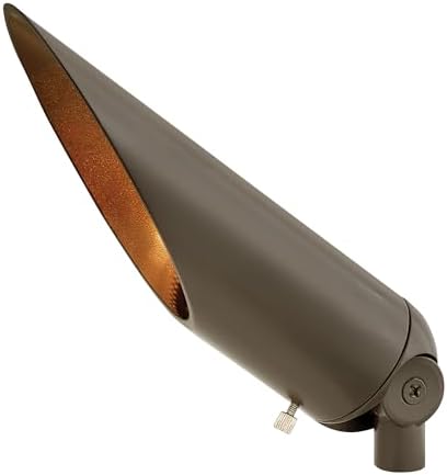 Hinkley MR16 Accent Spot Light with Long Crowl, Low Voltage, Aluminum, Clear Glass Lens, Traditional, Bronze Finish