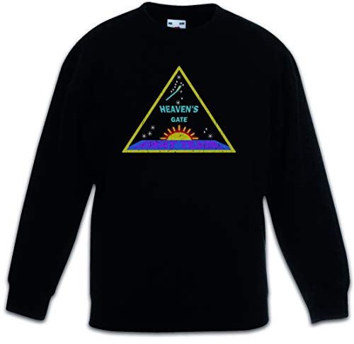 Sweat-shirt enfant premium Heaven's Gate Away Team en noir profond texturé