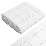157.5" x 39.3" Gridded Fusible Interfacing, 2'' x 2'' Grid Nonwoven Layout Iron On, Lightweight Interfacing for Sewing Quilting DIY Crafts Supplies