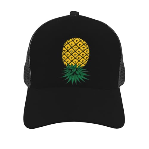 Upside Down Pineapple Unisex Mesh Baseball Caps - Classic Adjustable Hat3