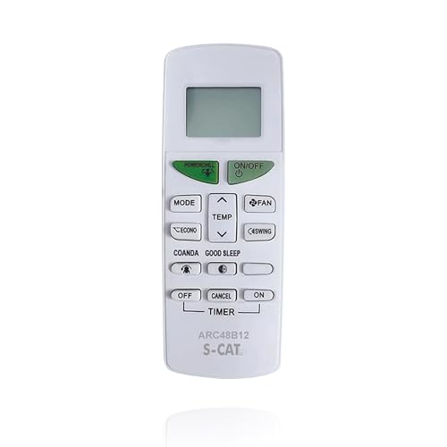 Image of S-CAT Compatible with Daikin AC Remote Original ARC484B12 Model 132D (No Backlight) Suitable for 1 1.5 2 Ton Split /Window AC (Match Old Remote Exactly, Contact Customer Care for Order)