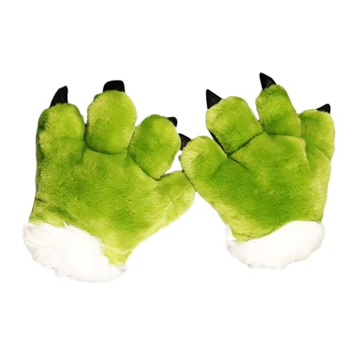 Gants dinosaure pour déguisement enfant en peluche de coton doux