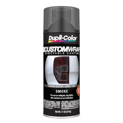 Dupli-Color ECWRC8157 Custom Wrap Lens Tint Removable Automotive Paint - Smoke Spray Paint - 11 oz. Aerosol Can