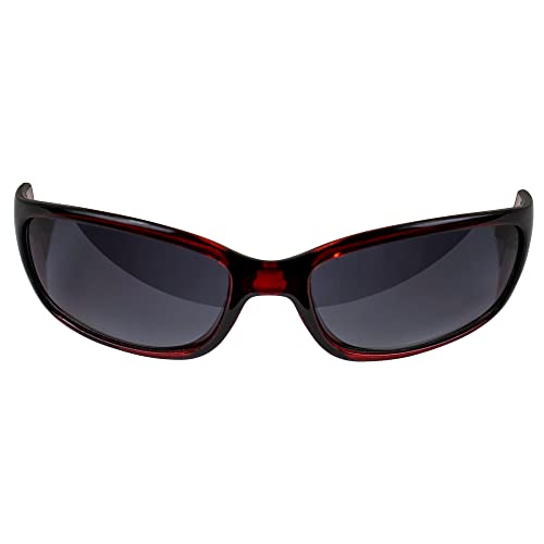 AlterImage Boardwalk Fashion Motorcycle Retro Sunglasses for Women Wraparound Red Frame w/Gradient Smoke Lenses2