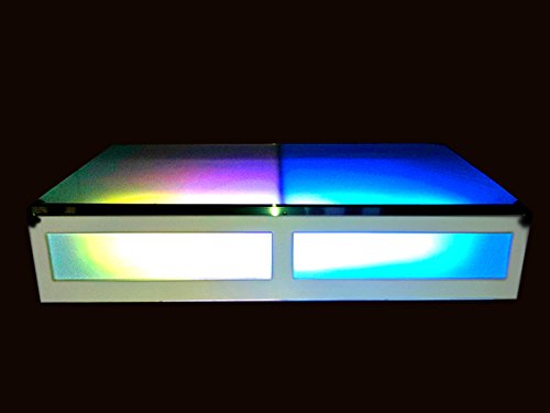 LED Dance Stages/Illuminated/Glow Rectangle Dance Stage Platform: White 3'x5'x1' Dragon Frontboards