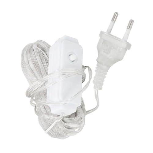 Led Pisca Linha Com 20 Metros Lâmpadas Tomada A Prova D'Água 8 Modos Natal Ano Novo 110V (Colorido)