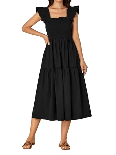 Image of Rooscier Women's A Line Smocked Midi Dress