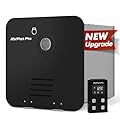 RV Tankless Water Heater Propane Gas, with 15"x15" Black Door and Remote Controller, DC 12V, 7×24 Technical Support, High Altitude, Easy Installation, Compatible with All RVs,GT60,Black