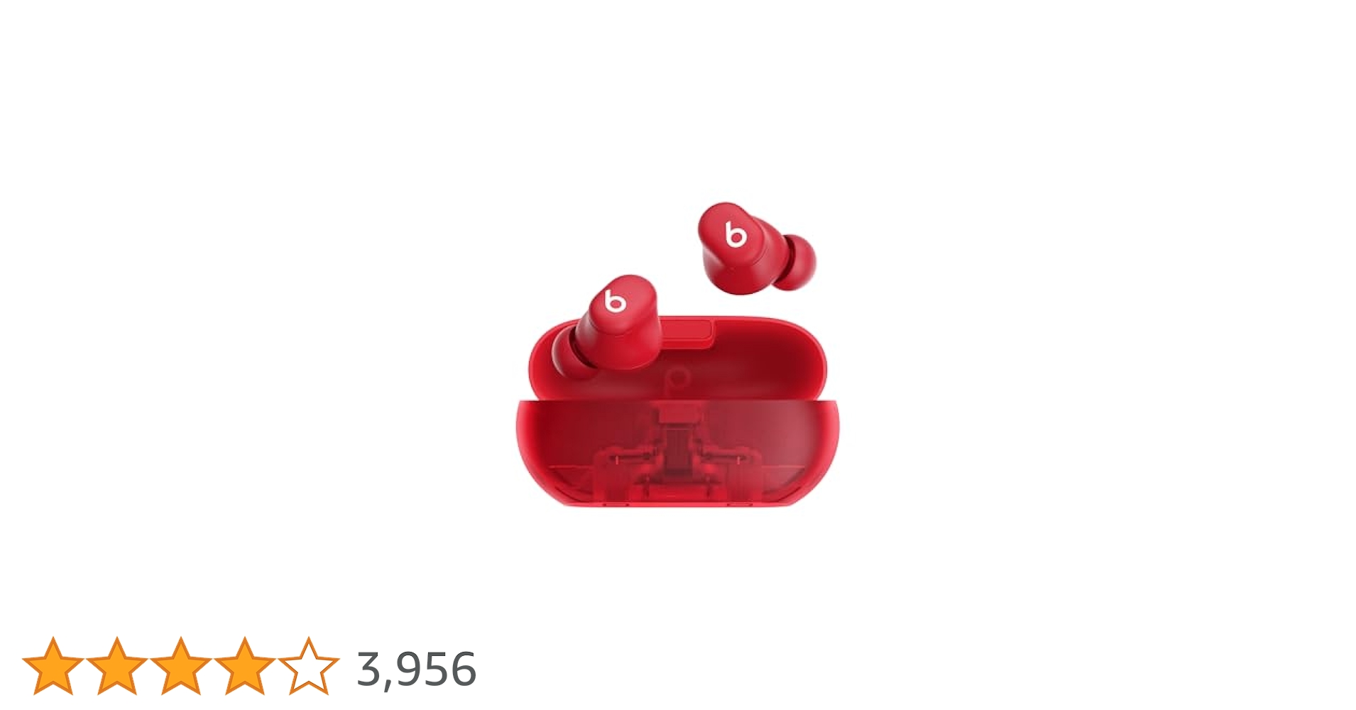 Beats Solo Buds ワイヤレスイヤホン　RED　Apple Beats Solo Buds – True Wireless Earbuds – Transparent Red