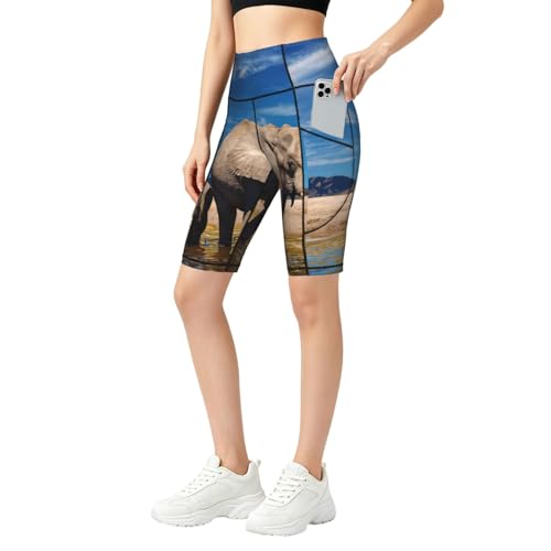 Short de gym pour femme avec poches latérales fonctionnelles