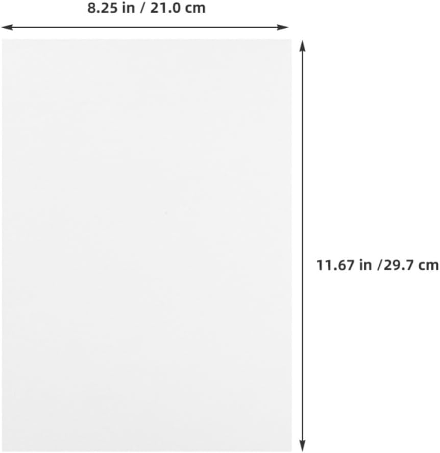 100pcs White Foam Printmaking Plates A4 Craft Sheets