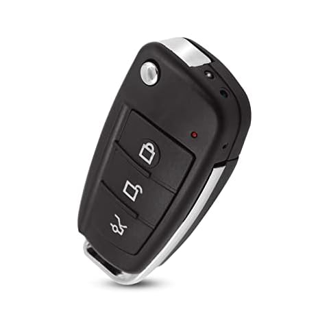 HD 1080P Mini Car Key Camera Video Spy Cam, Portable Small Security DVR Cam with IR Night Vision/Motion Detection,Mini Recording Device for Indoor & Outdoor No Needed WiFi No Audio Cover