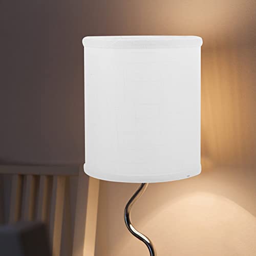 Angoily Fabric Drum Lampshade for E14 Table and Floor Lamps 5-Inch Decorative Lamp Shade Lightweight and Easy to Install Modern Indoor Lighting for Bedroom and Home - Image 4